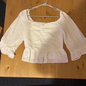 Lily white crop top